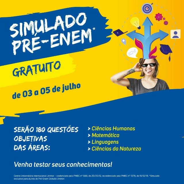 PRÉ - ENEM UNINTER 🖥️💻📱📚
