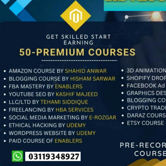 50 Paid Courses Available