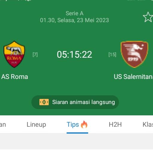 ROMA VS SALERNITANA+1½ WhatsApp Group