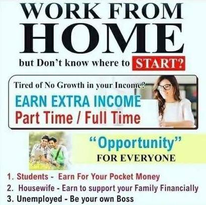 Work from home ✨Anywhere Anytime ✨ WhatsApp Group