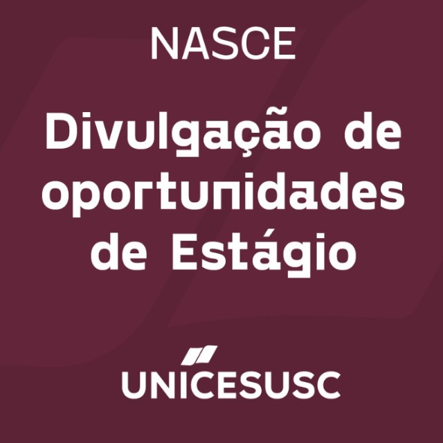NASCE - Divulgação de Oportunidades de Estágio