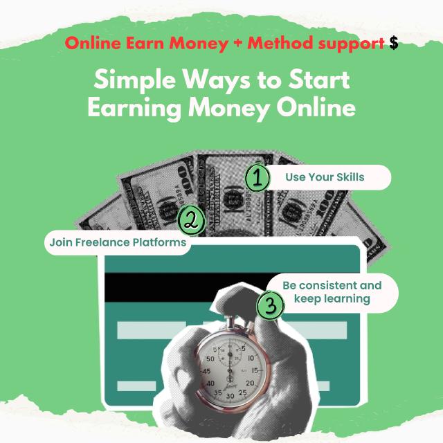 Online Earn Money + Method support $ WhatsApp group