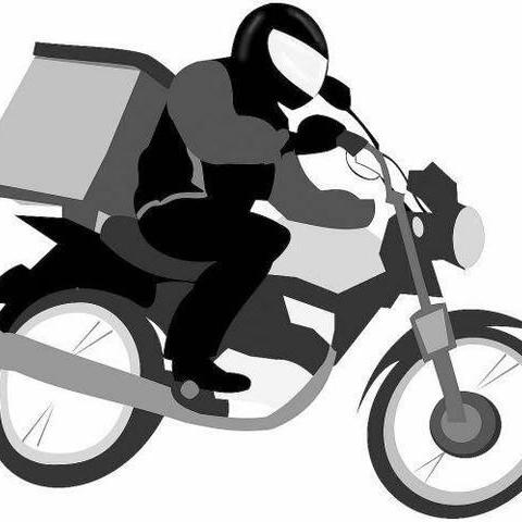 Divulgação de trabalho de moto boy