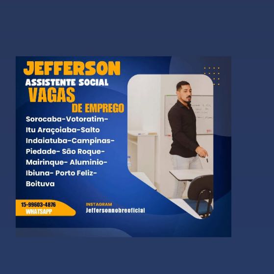 Jefferson Vagas de Emprego Sorocaba e Regiao!