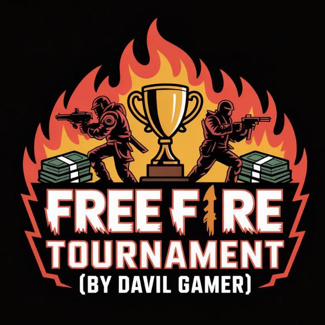 FREE FIRE Tournament (By 𝘿𝙖𝙫𝙞𝙡 𝙂𝙖𝙢𝙚𝙧 ) Group's logo