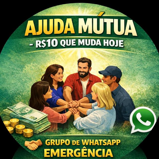 AJUDA MÚTUA – R$10 QUE MUDA HOJE - Link de Grupo de Divulgação no WhatsApp