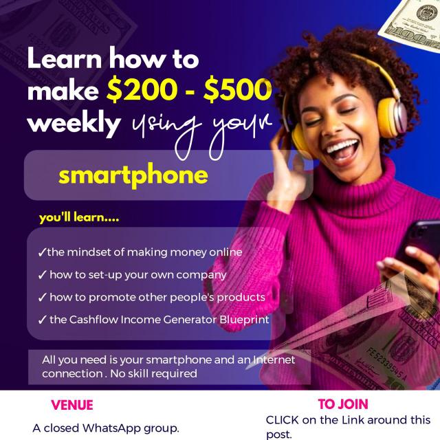 LEARN TO MAKE 1000K-10,000K WITH JUST YOUR SMARTPHONE 💯 📲