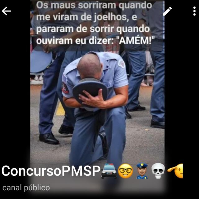 Imagem do grupo Concurso PMSP 2026 no WhatsApp