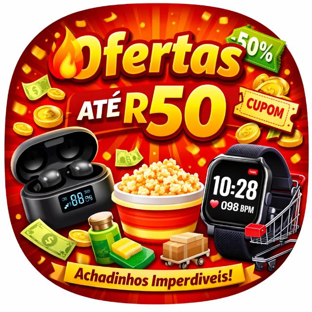🔥 Ofertas Shopee até R$50 - Link de Grupo de Ofertas e Cupons no WhatsApp