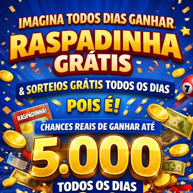 RASPADINHA GRÁTIS TODOS OS DIAS 🤑 - Link de Grupo de Ganhar Dinheiro no WhatsApp