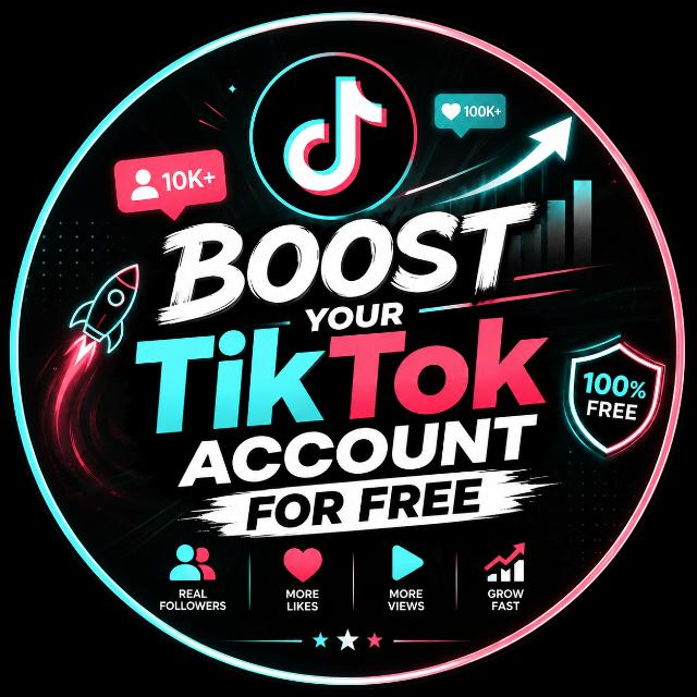 Boost your TikTok Account for free Group's logo