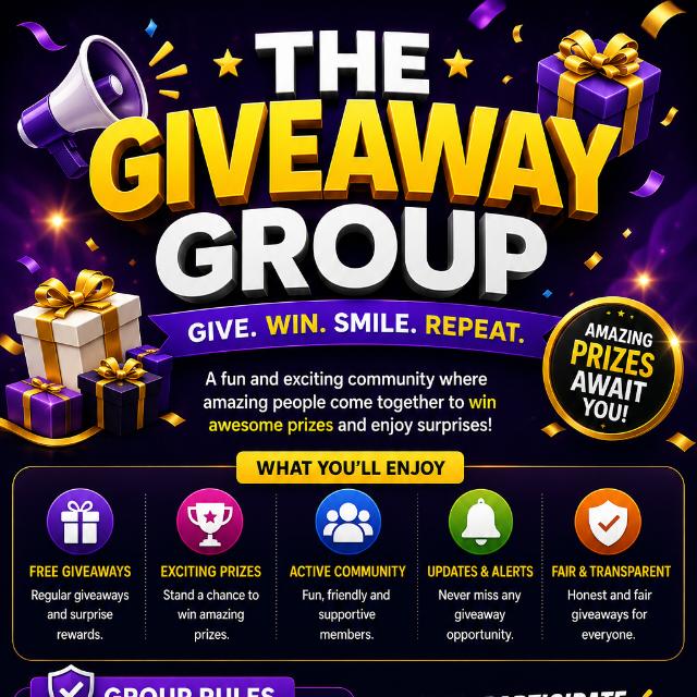 GIVEAWAYS GROUP 🎁💲🎉