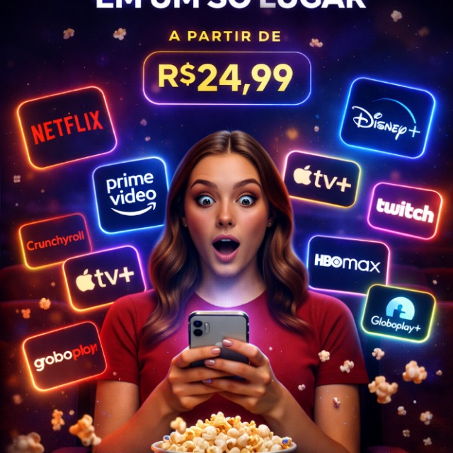 CANAIS, FILMES E SÉRIES POR APENAS 24,99