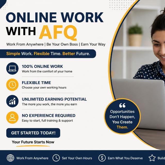 ONLINE WORK WITH AFQ💵
