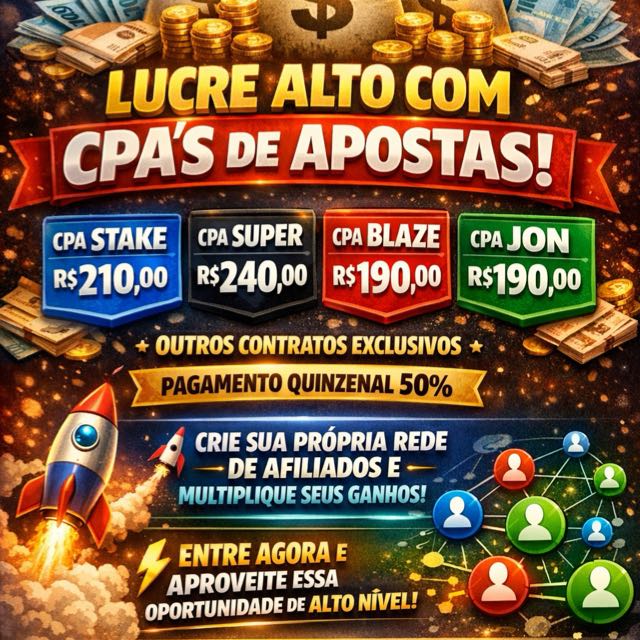 LUCRE COM CPA!! 💸