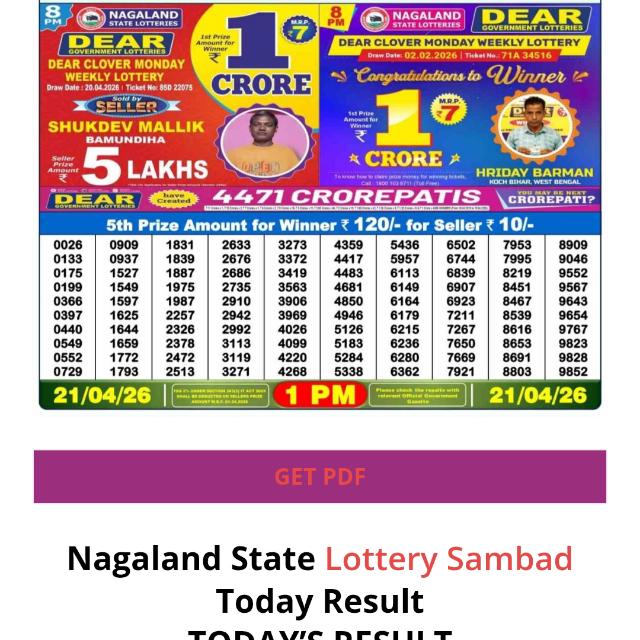 1 Jai Shiv Shankar Loterry Agency Online ( Nagaland State Lottery WhatsApp Group