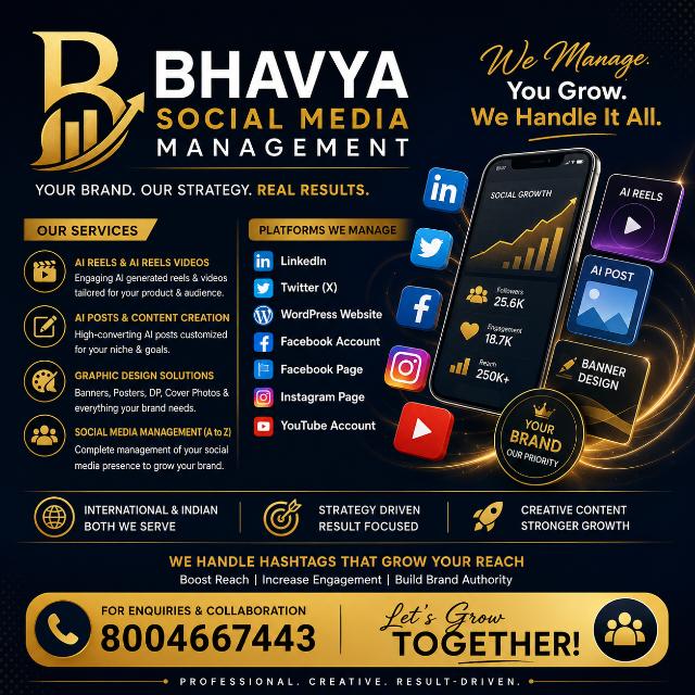 BHAVYA Social Media Management