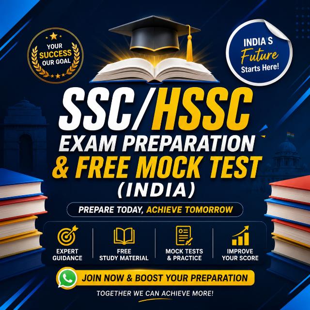 SSC/HSSC Exam preparation & free Mock Test(INDIA) Group's logo