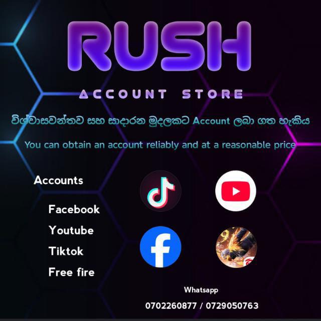 Rush account store WhatsApp Group cover