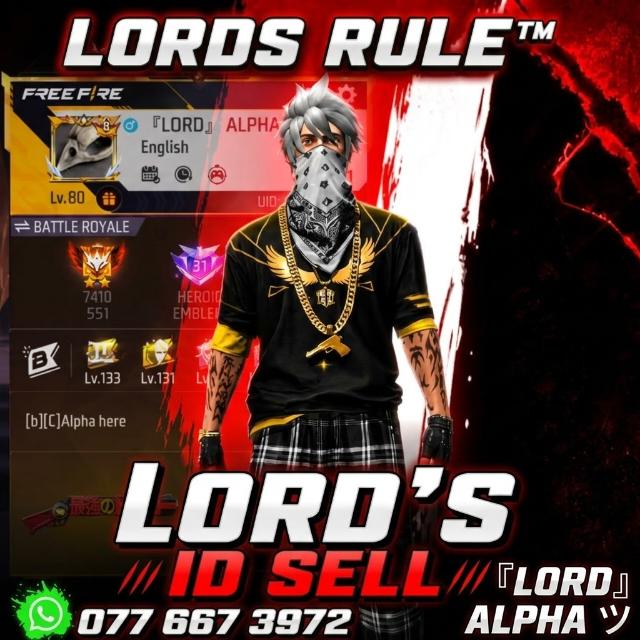 👑LORD'S RULE FF ID SELL👑 WhatsApp Group