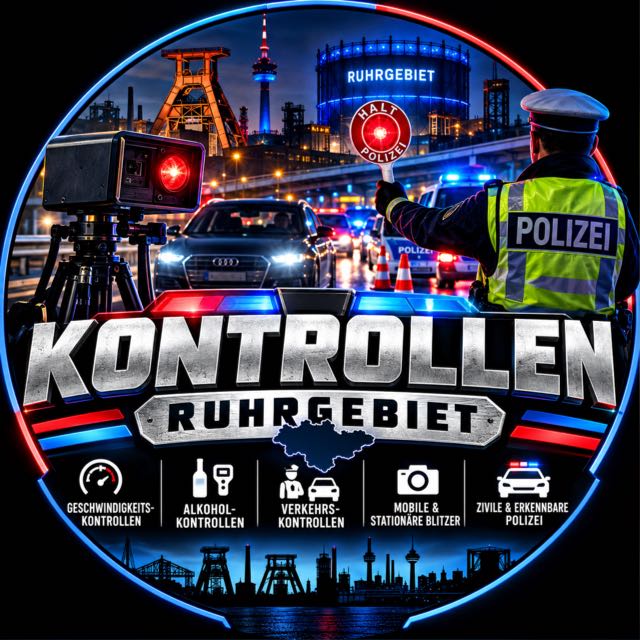🚔 KONTROLLEN RUHRGEBIET | BLITZER & POLIZEI WhatsApp Group cover